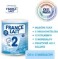 France Lait 2 последующая молочная смесь с 6-12 месяцев 1×400 г, молочная смесь с 6 месяцев