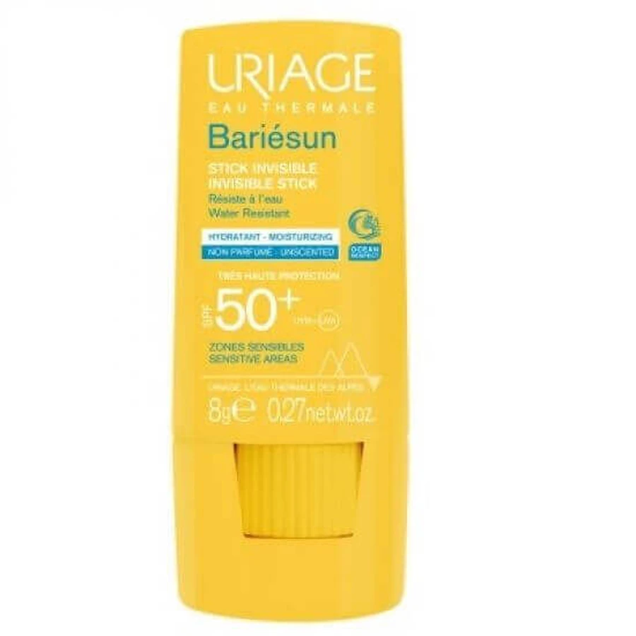 Невидимий сонцезахисний стік SPF50 Bariesun, 8 г, Uriage: ціни та характеристики