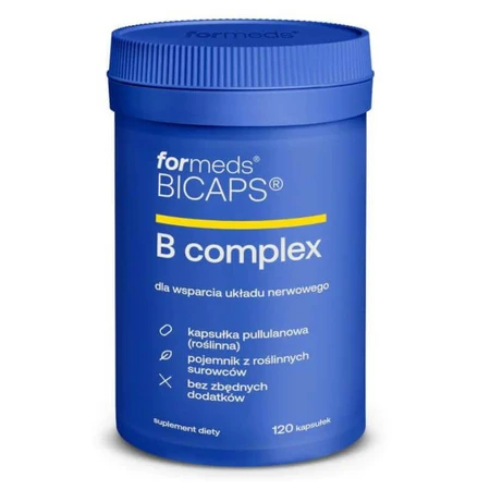 Bicaps B Complex - комплекс вітамінів групи В, 120 капсул. Форми: ціни та характеристики