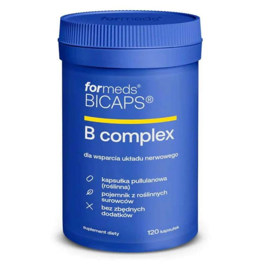 Bicaps B Complex - комплекс вітамінів групи В, 120 капсул. Форми: ціни та характеристики