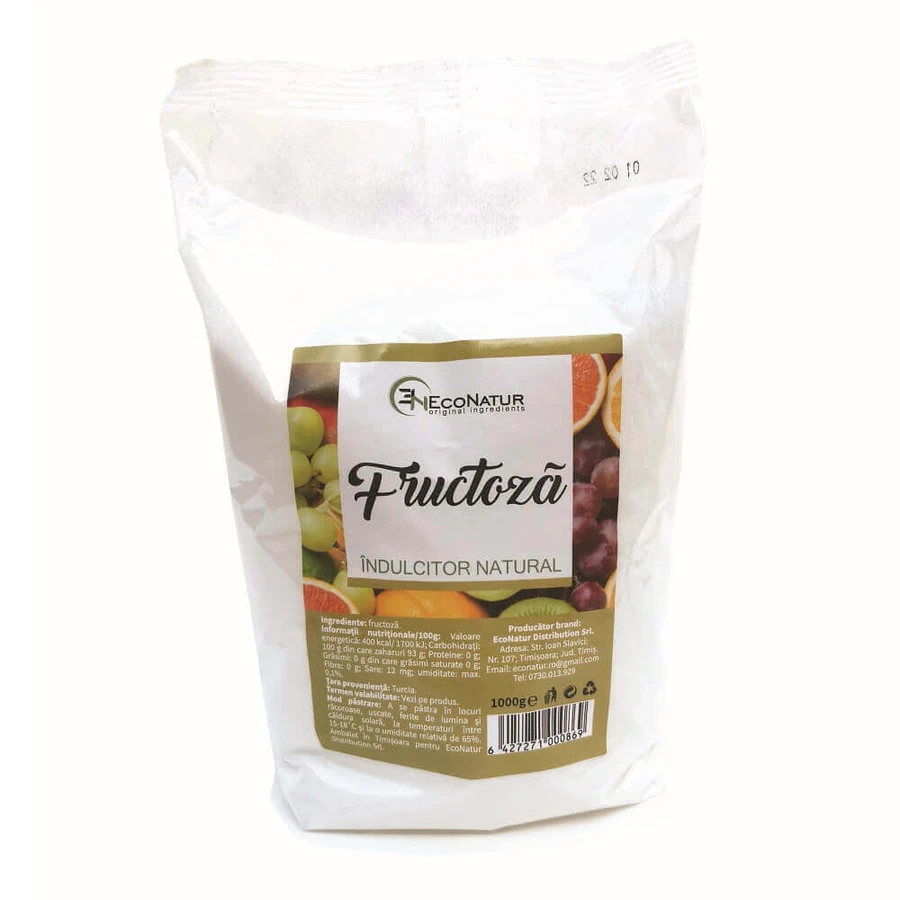 Фруктоза, 1000г, EcoNatur: ціни та характеристики