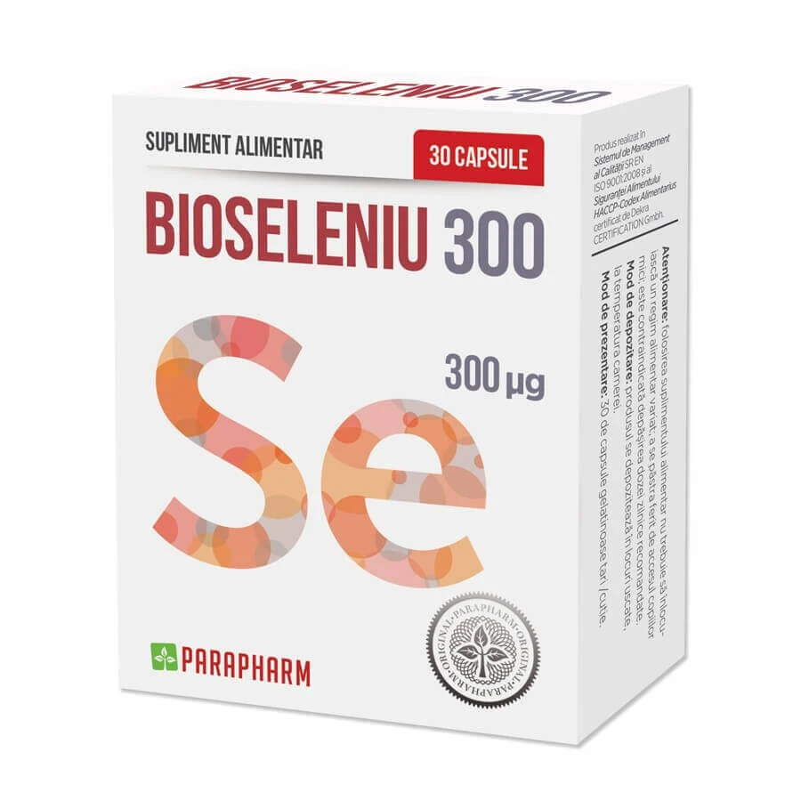 Bioseleniu 300, 30 капсул, Parapharm: цены и характеристики