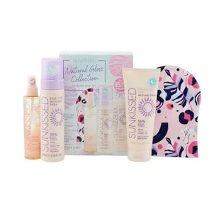 Подарочный набор Sunkissed, Natural Glow Collection, с темной пеной для самозагара