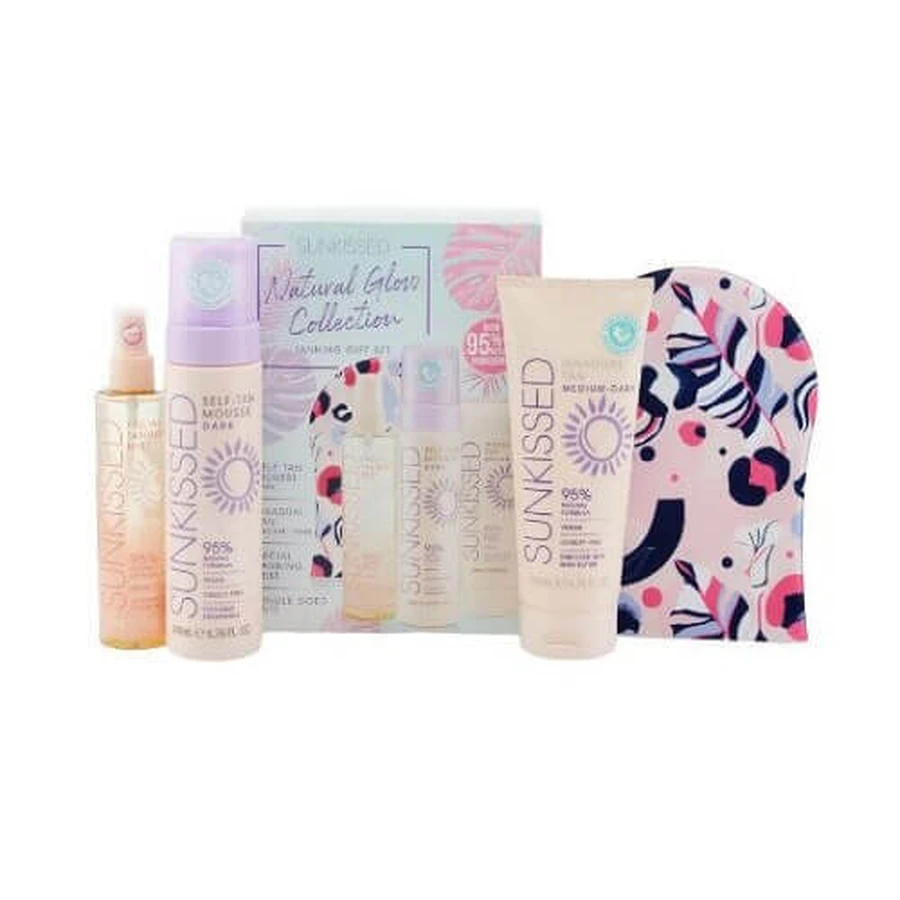 Подарочный набор Sunkissed, Natural Glow Collection, с темной пеной для самозагара: цены и характеристики