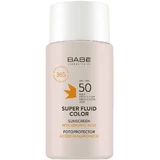 Babé SUPER FLUID COLOR SPF50 тонирующий флюид для лица для всех типов кожи 50 мл