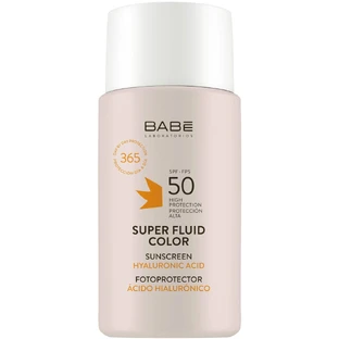 Babé SUPER FLUID COLOR SPF50 тонирующий флюид для лица для всех типов кожи 50 мл