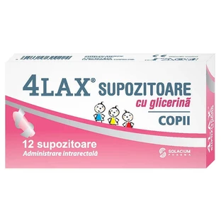 Гліцеринові супозиторії для дітей 4Lax, 12 штук, Solacium Pharma