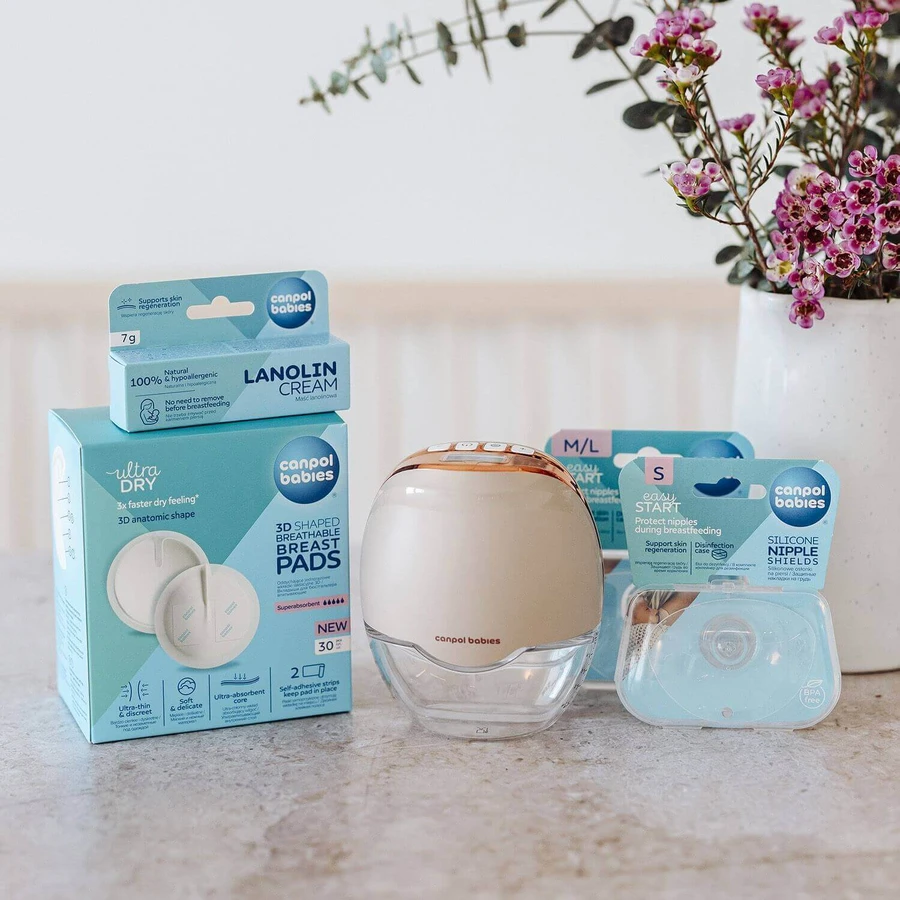 Електричний молоковідсмоктувач для бюстгальтера Canpol babies Hands-Free Електричний бюстгальтер: ціни та характеристики