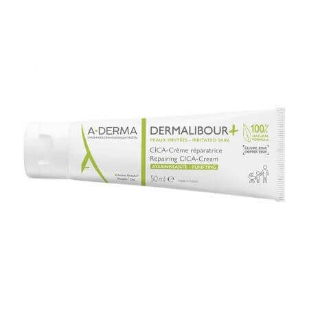 A-Derma Dermalibour Крем проти подразнень + Cica, 50 мл: ціни та характеристики