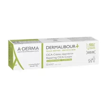 A-Derma Dermalibour Крем проти подразнень + Cica, 50 мл: ціни та характеристики