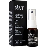 NAT Конопляний екстракт повного спектру 5% CBD + мелатонін 15мл