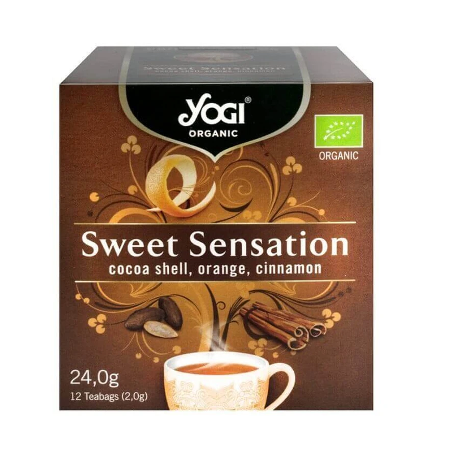 Органічний чай Солодка Сенсація, 12 пакетиків, Yogi Tea: ціни та характеристики