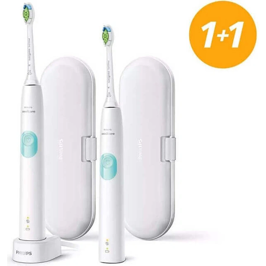 Philips Sonicare 4300 HX6807/35 1+1 1×1 набір, звукова зубна щітка 2 шт.: ціни та характеристики