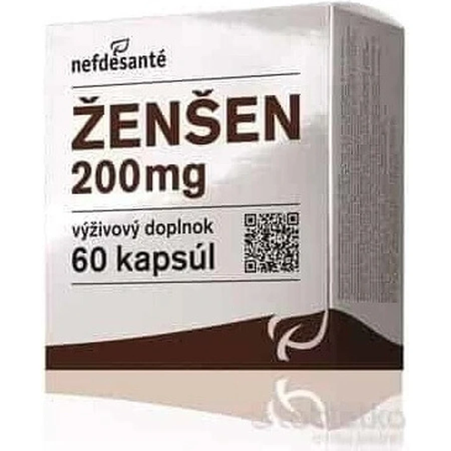 nefdesanté ŽENŠEN 200 мг 6×10 капсул, дієтична добавка: ціни та характеристики