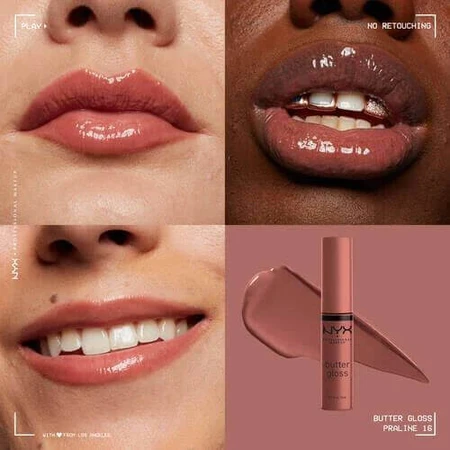 NYX Professional Makeup Butter Gloss Блеск для губ - оттенок 16 Praline 8 мл: цены и характеристики