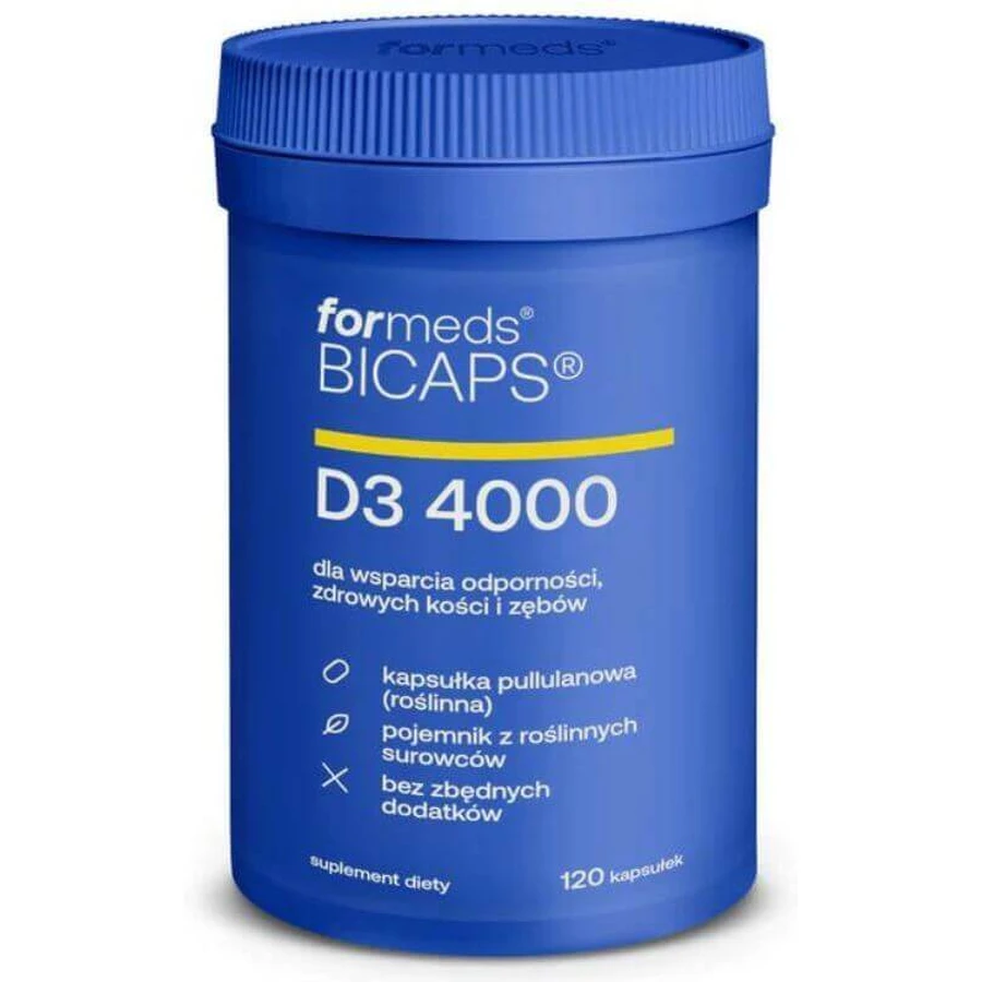 Бікапс D3 4000 (120 капсул) Формировані: ціни та характеристики
