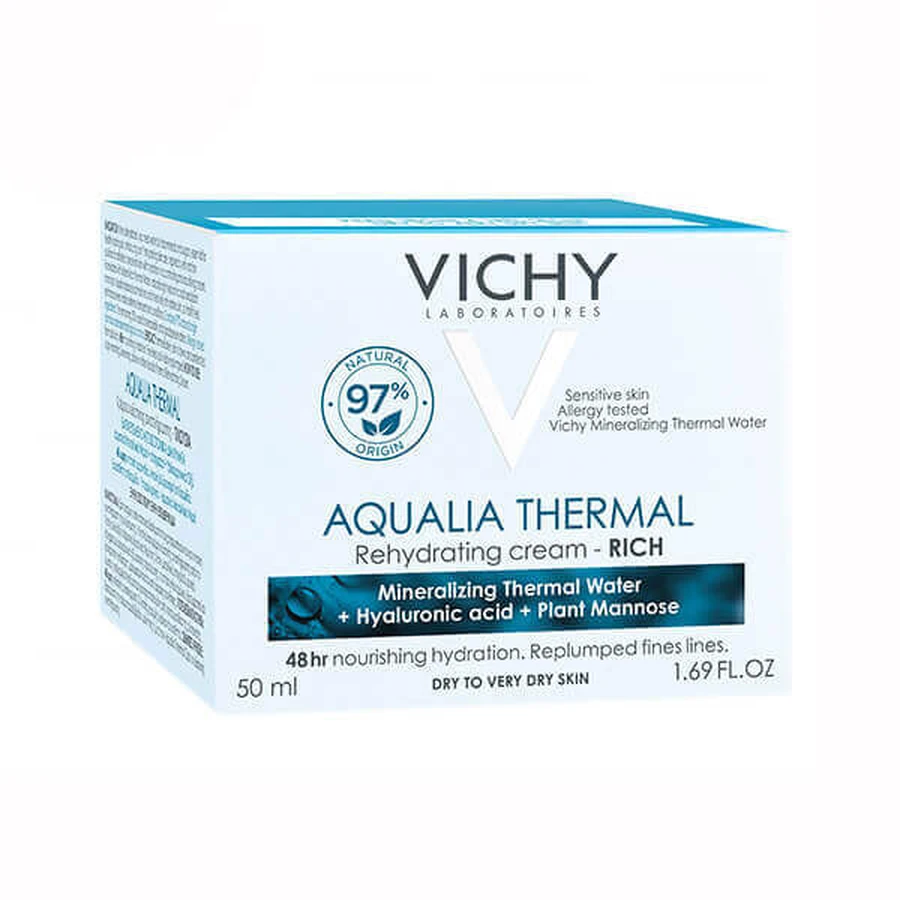 Vichy, Термальний крем Aqualia, насичений зволожуючий крем, 50 мл: ціни та характеристики