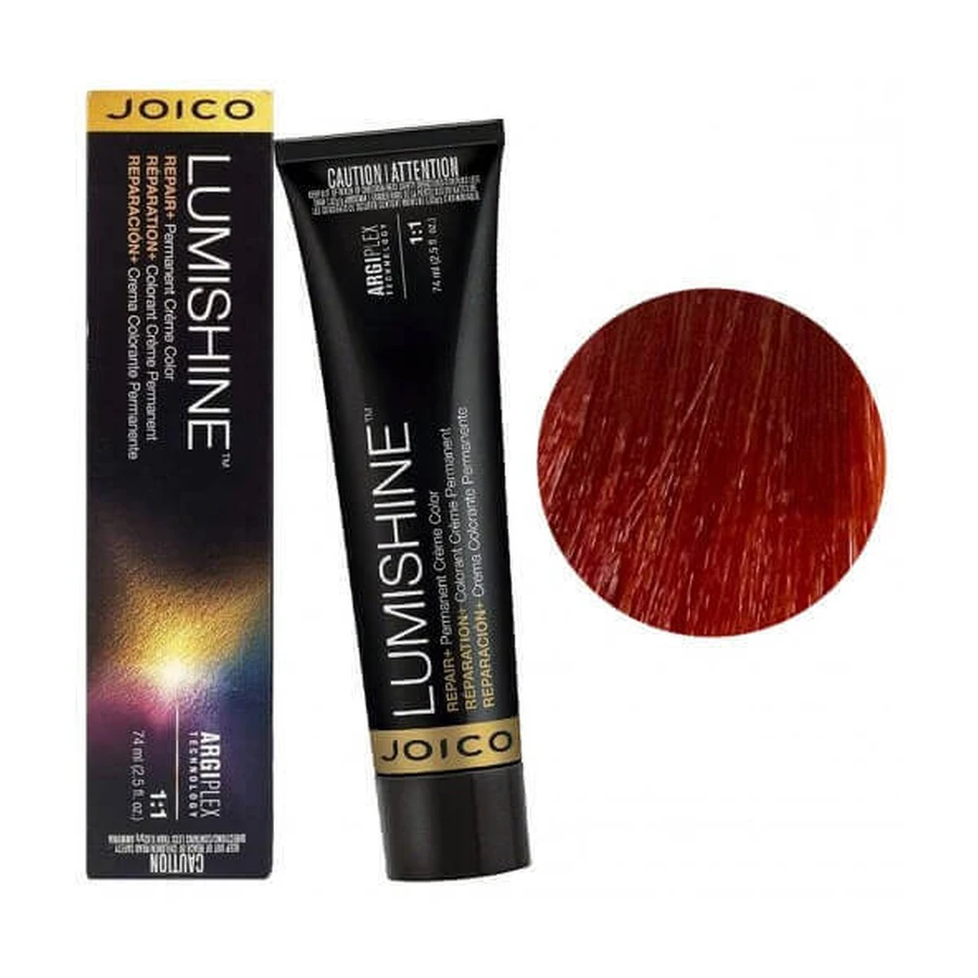 Професійна стійка фарба для волосся Joico Lumishine Permanent Creme 5RRC 74 мл: ціни та характеристики