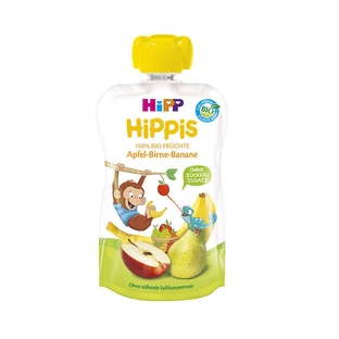 Пюре из яблок, груш и бананов HiPPiS, +12 месяцев, 100 г, Hipp