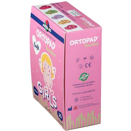 Оклюдер дитячий Pietrasanta Pharma ORTOPAD SOFT Girls Master-Aid Medium, 76х54 мм, 20 шт.: ціни та характеристики