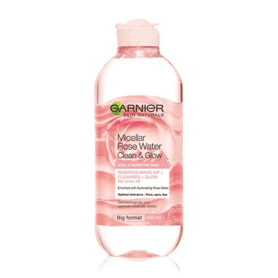 Мицеллярная очищающая вода Skin Naturals, обогащенная розовой водой, 400 мл, Garnier: цены и характеристики
