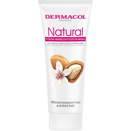 Dermacol NATURAL Поживна мигдальна маска для обличчя 1×100 мл, маска для обличчя: ціни та характеристики