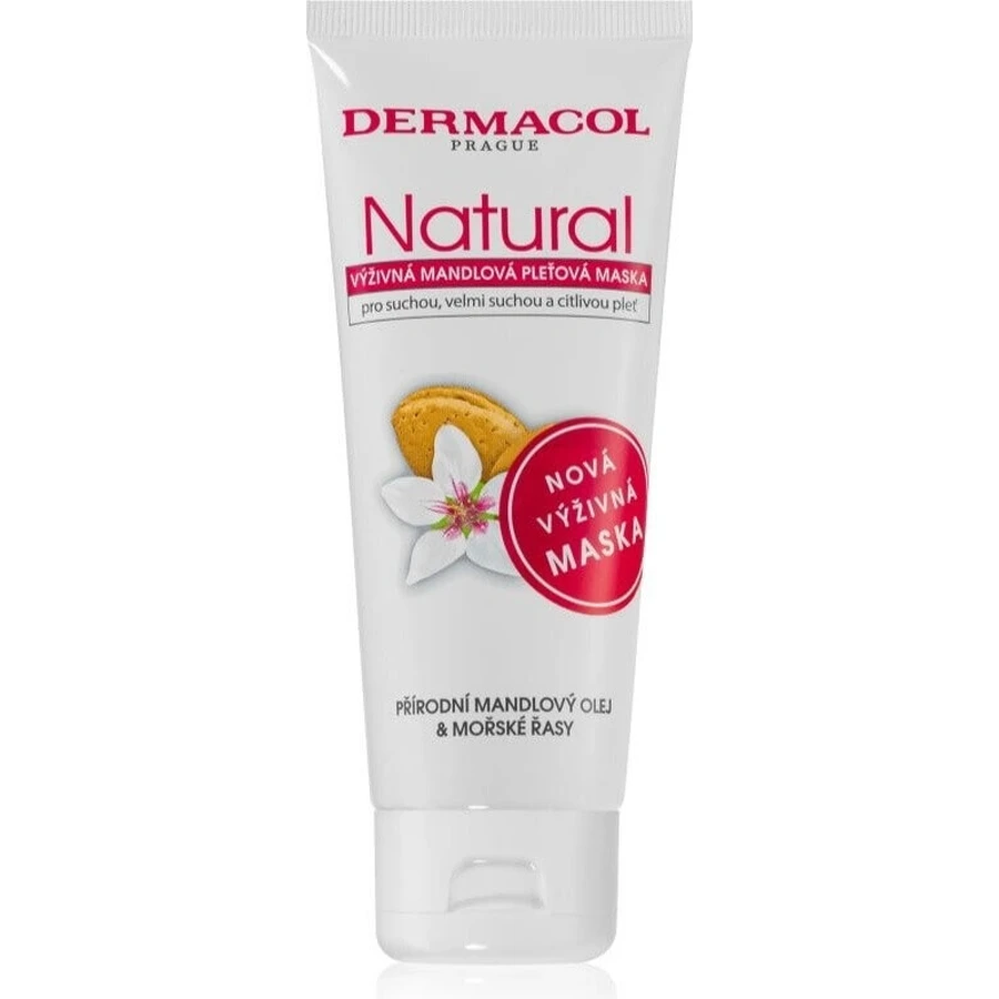 Dermacol NATURAL Поживна мигдальна маска для обличчя 1×100 мл, маска для обличчя: ціни та характеристики