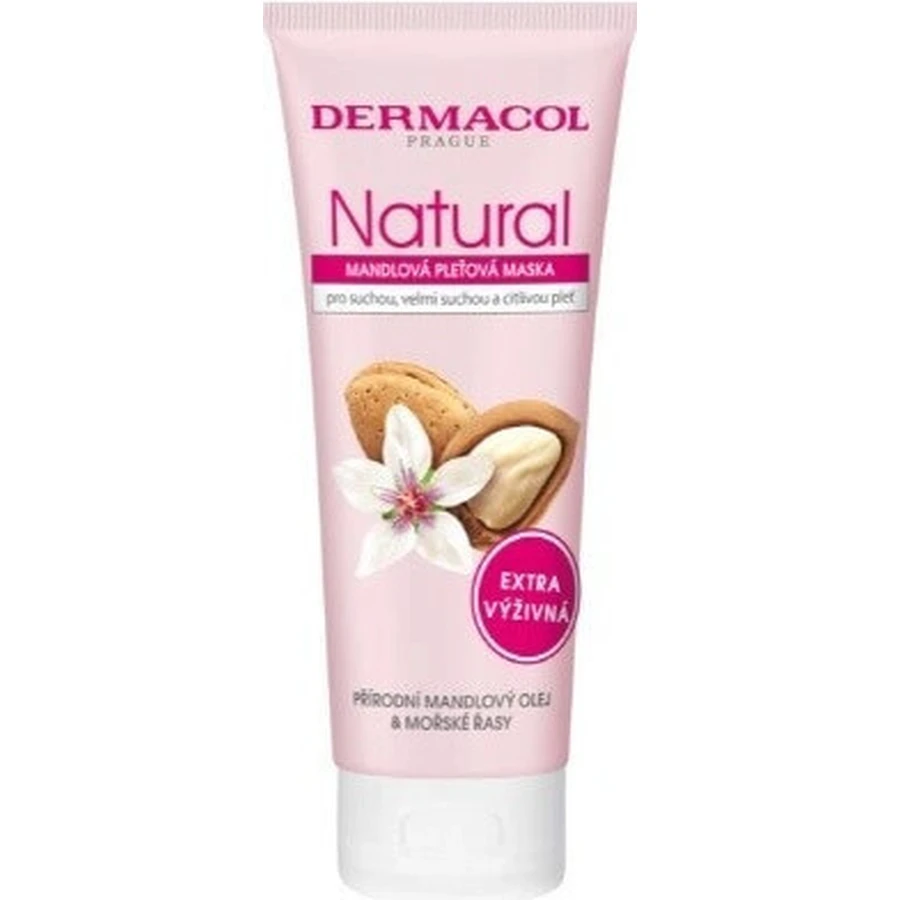 Dermacol NATURAL Поживна мигдальна маска для обличчя 1×100 мл, маска для обличчя: ціни та характеристики