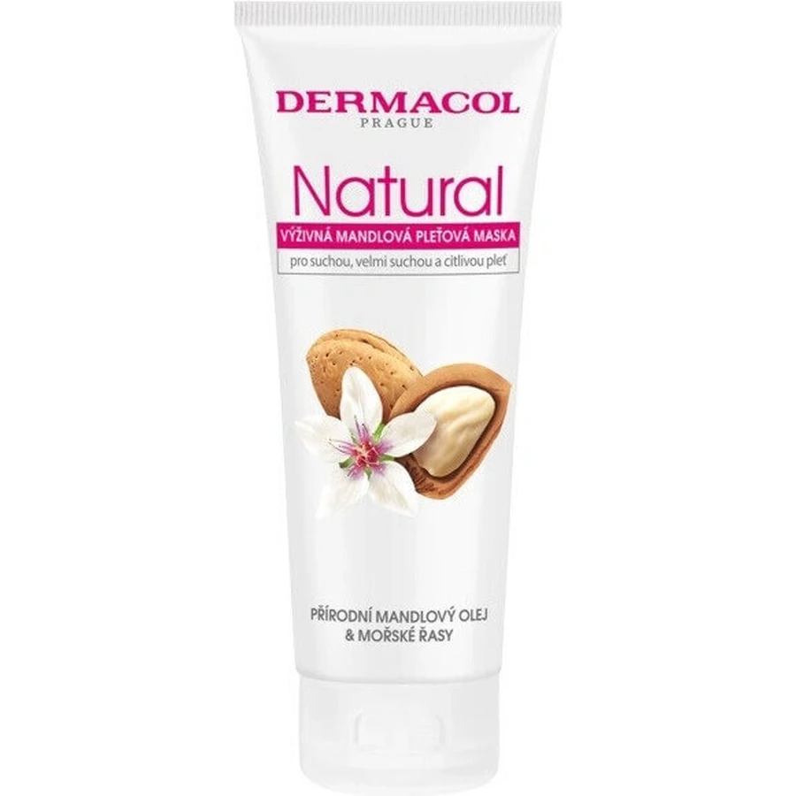Dermacol NATURAL Поживна мигдальна маска для обличчя 1×100 мл, маска для обличчя: ціни та характеристики