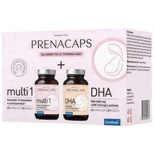 ForMeds набор Prenacaps Multi 1, 60 капсул + DHA, 60 капсул