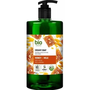 Bio naturell крем-мыло мед и молоко 1000 мл, с дозатором