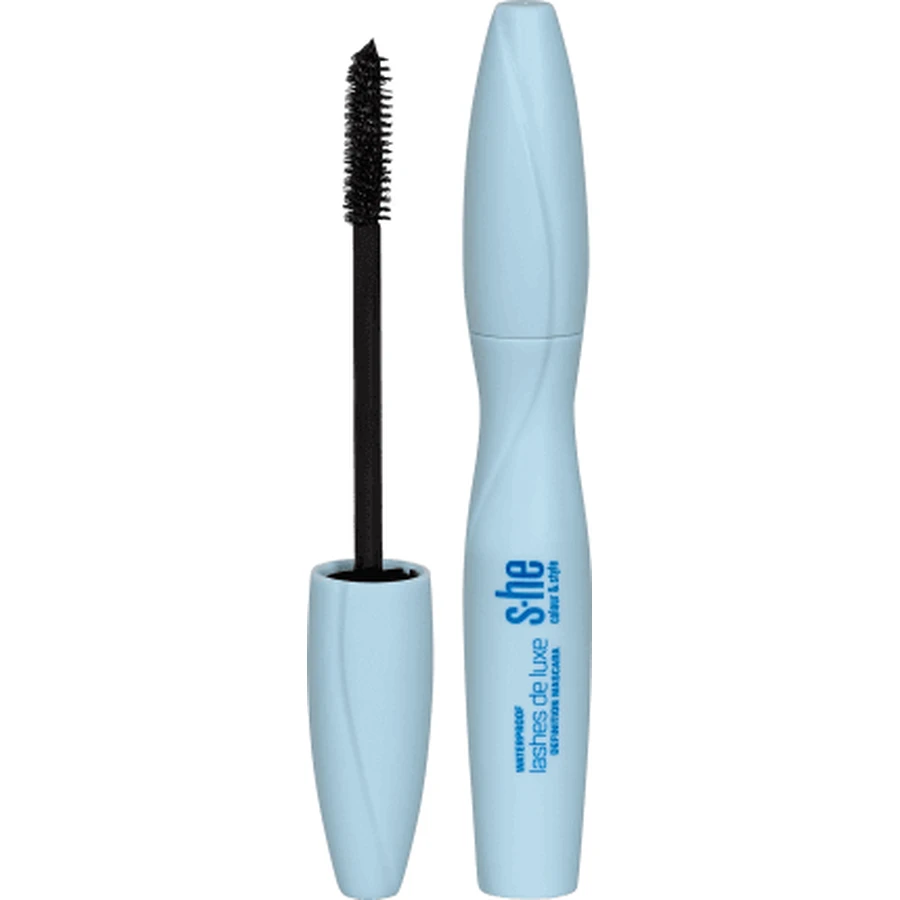 S-he color&style Lashes de luxe definition mascara Водостойкая тушь для ресниц № 177/002, 10 мл: цены и характеристики
