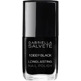 Gabriella Salvete Стійкий лак для нігтів з високим блиском 01 Deep Black 11 мл