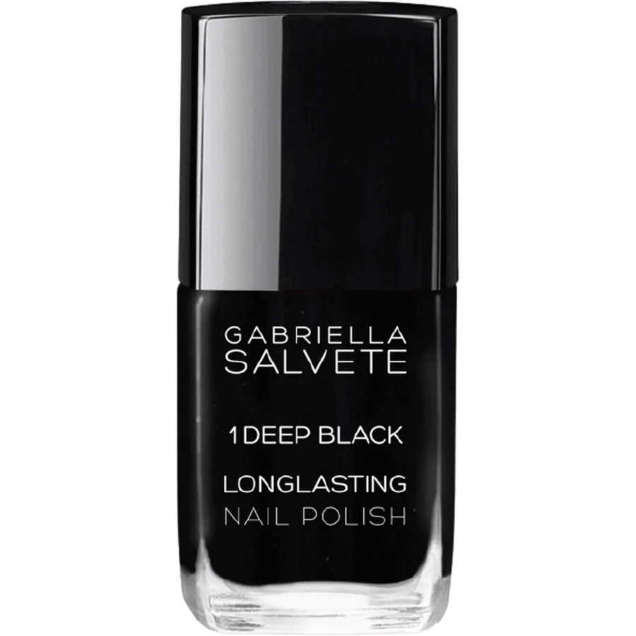 Gabriella Salvete Стійкий лак для нігтів з високим блиском 01 Deep Black 11 мл: ціни та характеристики