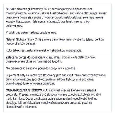 Глюкозамин + C Naturell Glucosamine + C, 100 таблеток: цены и характеристики