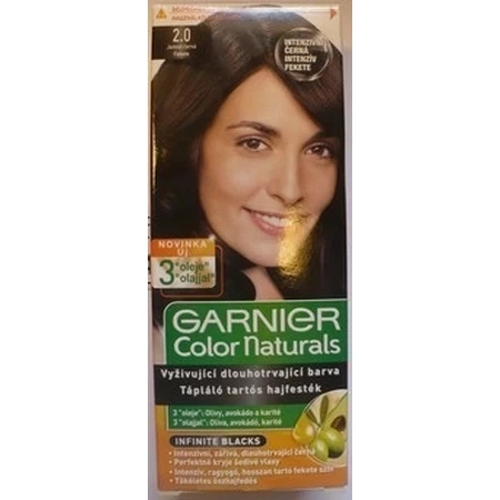 Garnier Color Naturals перманентный цвет волос 2.0 Натуральный черный 1×1 штука, цвет волос: цены и характеристики