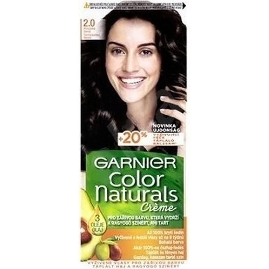 Garnier Color Naturals перманентный цвет волос 2.0 Натуральный черный 1×1 штука, цвет волос: цены и характеристики