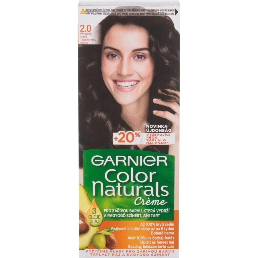 Garnier Color Naturals перманентный цвет волос 2.0 Натуральный черный 1×1 штука, цвет волос: цены и характеристики