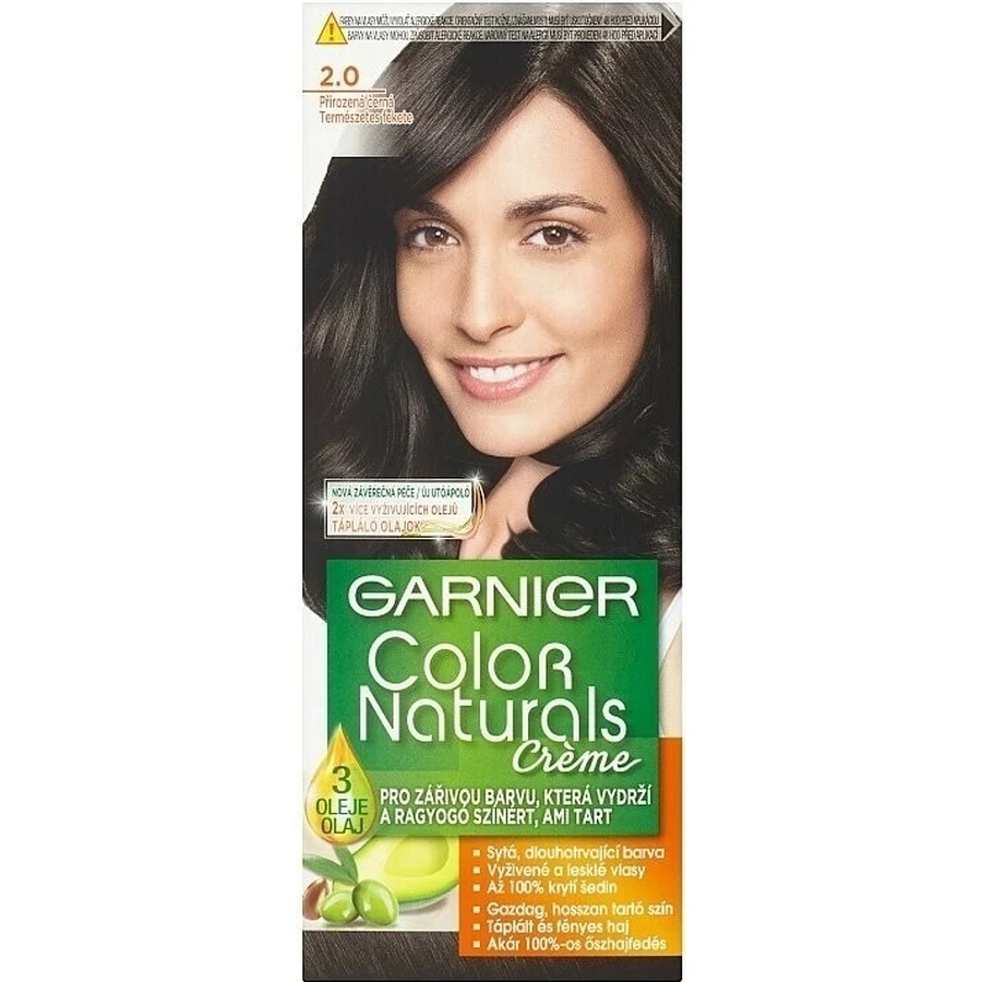 Garnier Color Naturals перманентный цвет волос 2.0 Натуральный черный 1×1 штука, цвет волос: цены и характеристики