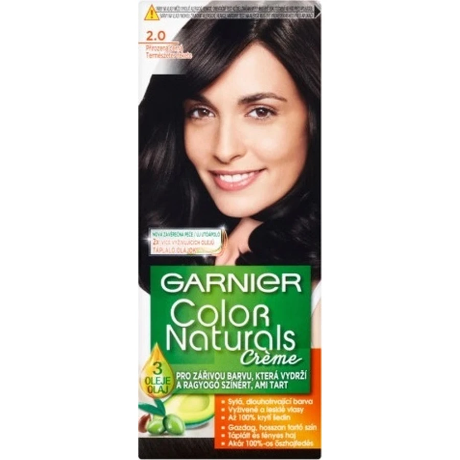 Garnier Color Naturals перманентный цвет волос 2.0 Натуральный черный 1×1 штука, цвет волос: цены и характеристики