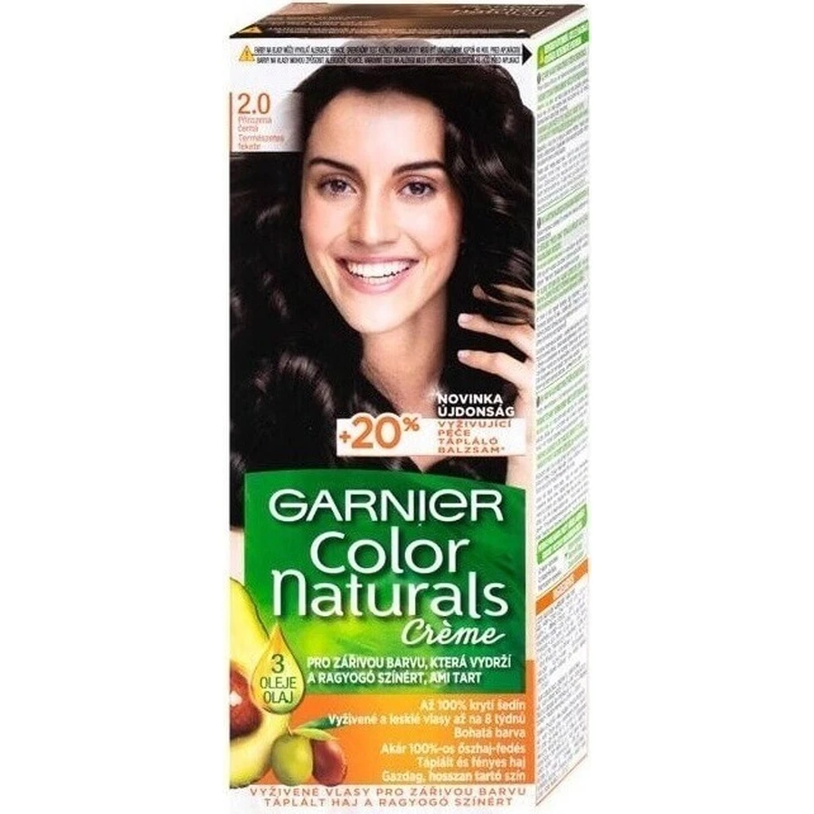 Garnier Color Naturals перманентный цвет волос 2.0 Натуральный черный 1×1 штука, цвет волос: цены и характеристики