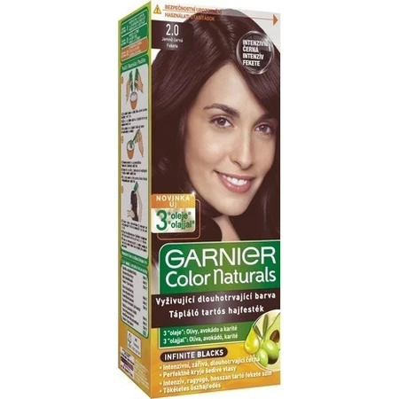 Garnier Color Naturals перманентный цвет волос 2.0 Натуральный черный 1×1 штука, цвет волос: цены и характеристики