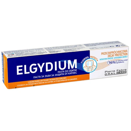 Elgydium, зубна паста з комплексом фторинолу Protect +, 75 мл: ціни та характеристики