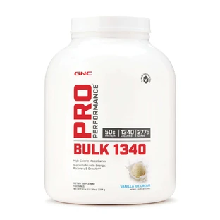 Gnc Pro Performance Bulk 1340, білково-вуглеводний гейнер зі смаком ванілі, 3294 г