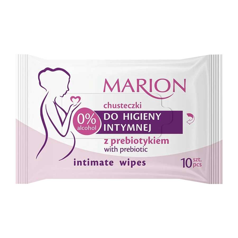 Салфетки для интимной гигиены Marion с пребиотиком, 10 штук: цены и характеристики