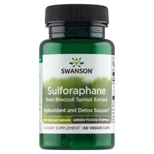 Swanson Sulforaphane, сульфорафан, 60 вегетаріанських капсул
