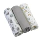 BabyOno, пелюшка тканинна, 70 см х 70 см, сіра, 3 шт.