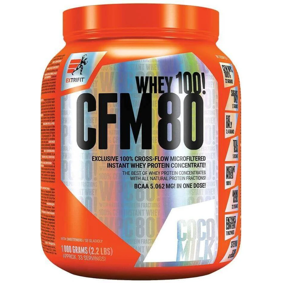 Extrifit CFM Сироватка швидкого приготування 80 кокосове молоко 1000 г: ціни та характеристики