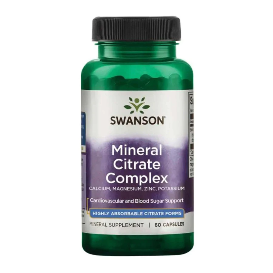 Swanson Multi-Mineral Citrate Complex, цитратный комплекс, 60 капсул: цены и характеристики