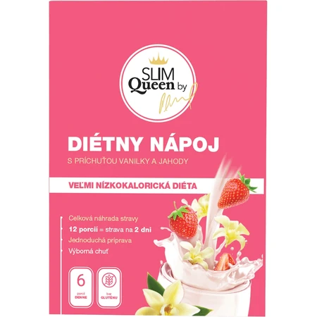 SLIM Queen Дієтичний напій, ваніль та полуниця 12 х 32 г: ціни та характеристики